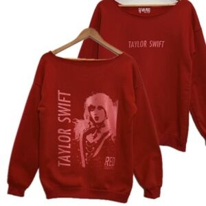 Taylor Swift The Eras Tour RED Taylor's Version Fleece Sweatshirt Size Large